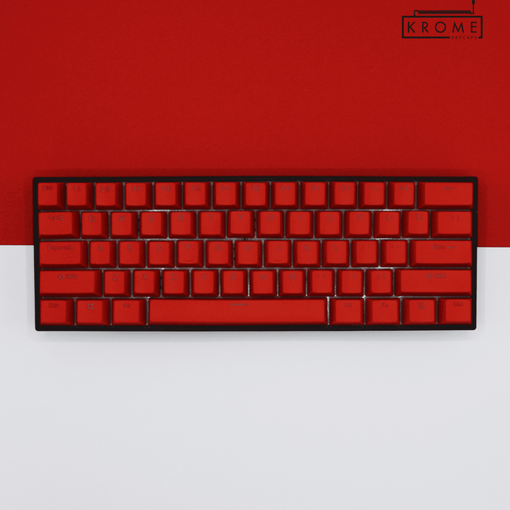 Red Keychron (Layout) Dual Language PBT Keycaps Krome Keycaps LTD mac & multimedia