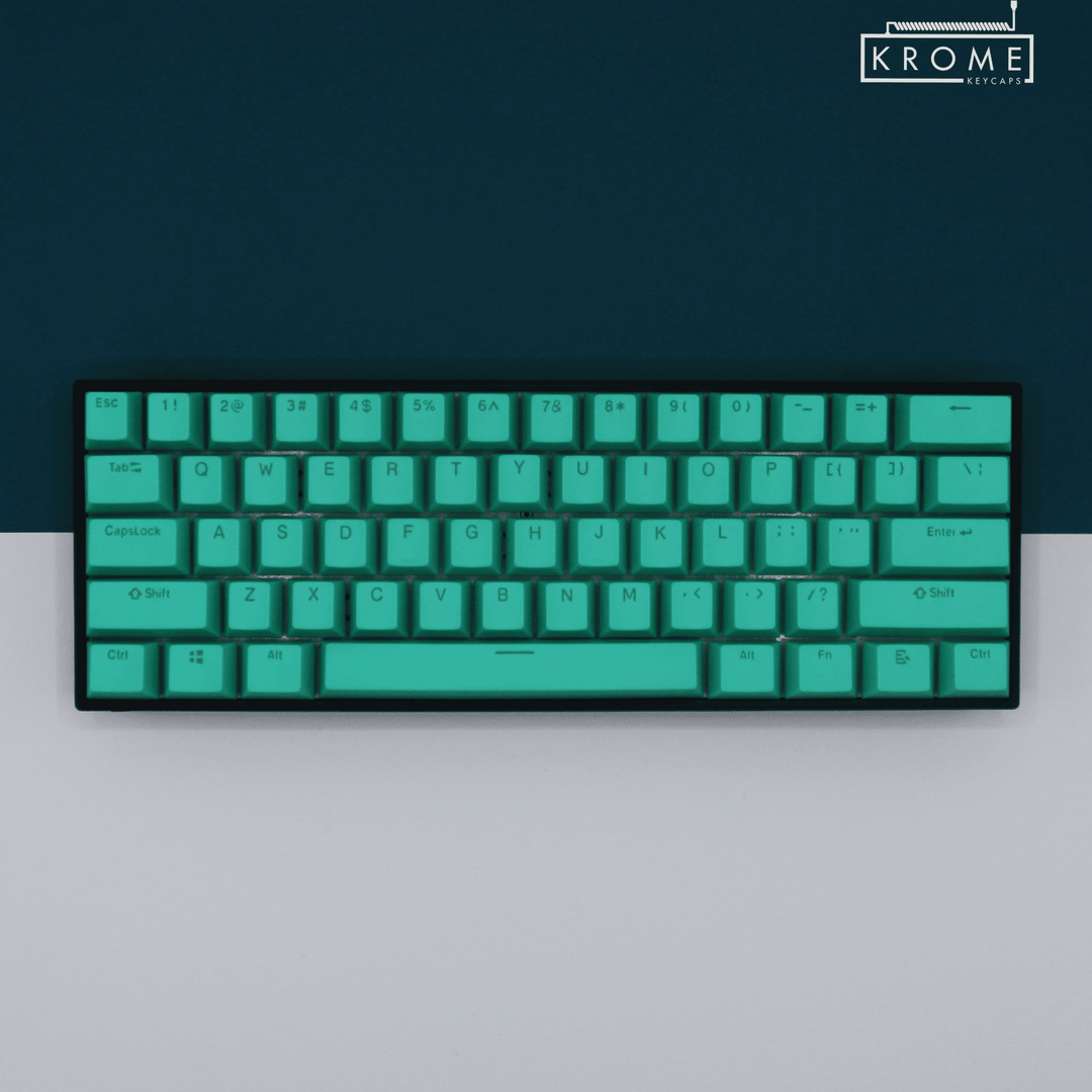 Teal Mac & Multimedia Dual Language PBT Keycaps Krome Keycaps LTD mac & multimedia