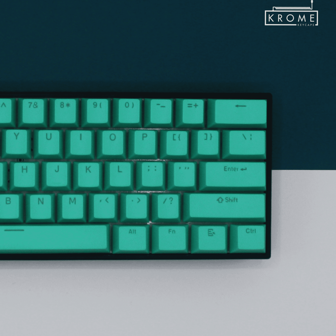 Teal Keychron (Layout) Dual Language PBT Keycaps Krome Keycaps LTD mac & multimedia