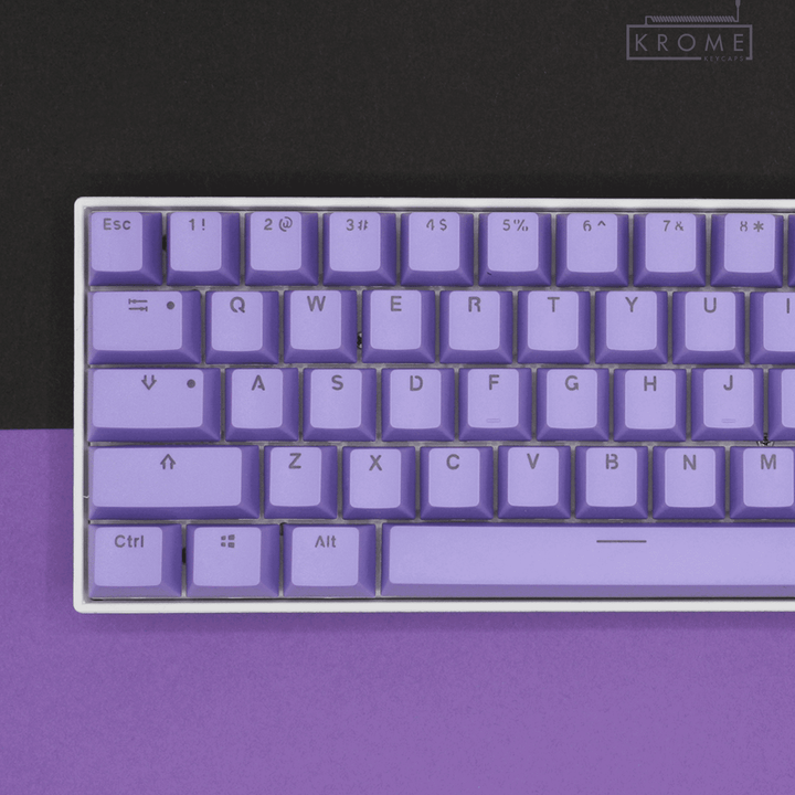 US Purple PBT Korean (Hangul) Keycaps - 65/75% Sizes - Dual Language Keycaps - kromekeycaps