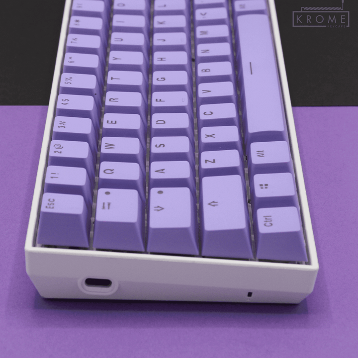 Purple Norwegian (ISO-NO) Dual Language PBT Keycaps - 65/75% Krome Keycaps LTD norwegian