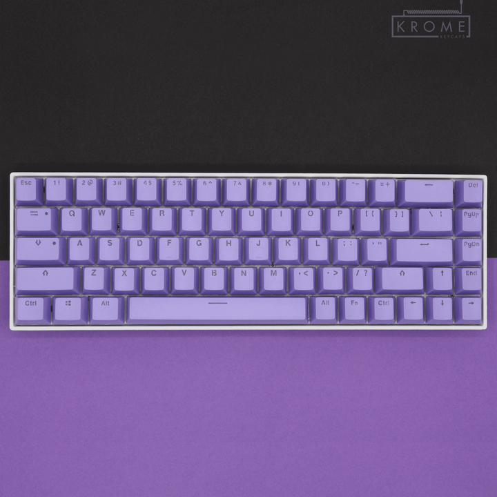 Purple UK & Mac/Multimedia Dual Language PBT Keycaps - 65/75% Krome Keycaps LTD mac & multimedia