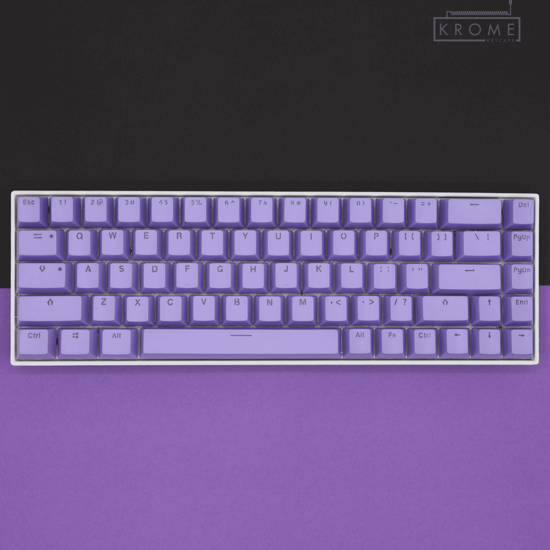 Purple Norwegian (ISO-NO) Dual Language PBT Keycaps - 65/75% Krome Keycaps LTD norwegian