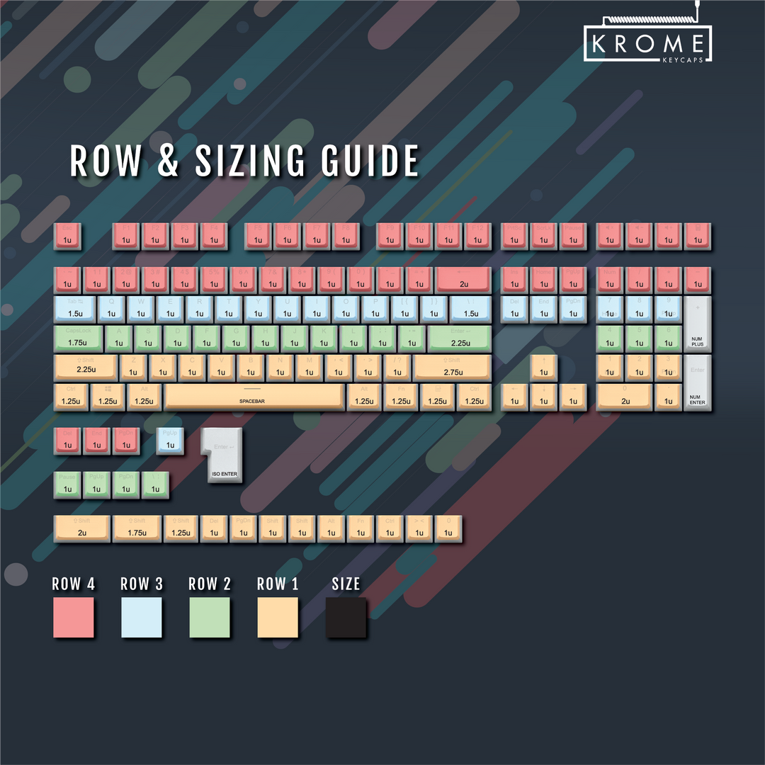 Black Italian (ISO-IT) Dual Language PBT Pudding Keycaps Krome Keycaps LTD italian