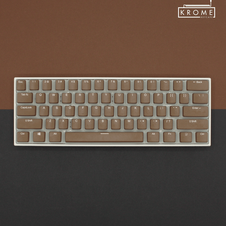 Light Brown Backlit PBT Pudding Keycaps Krome Keycaps LTD Pudding Single