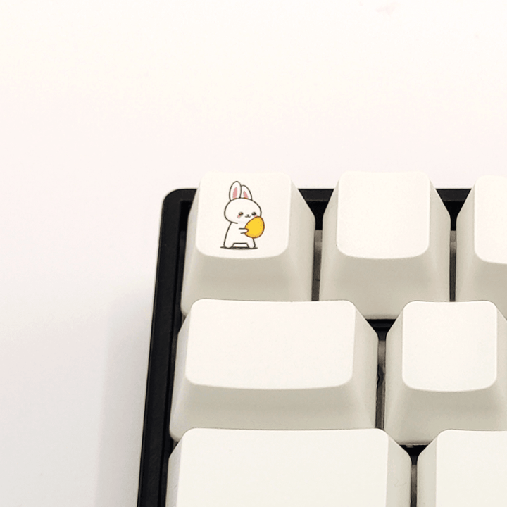 Bunny with Egg Custom Keycap Krome Keycaps LTD Individual Keycaps